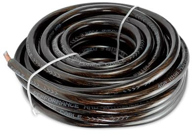 4 Ga Kfz-Kabel, robust, 12 V, 7,6 m, schwarzes Stromkabel für Auto-Audio, Batterie, Marine, elektrische Verkabelung, flexibles Silikon, isoliert, kupferummanteltes Aluminium (CCA), Automobildraht für