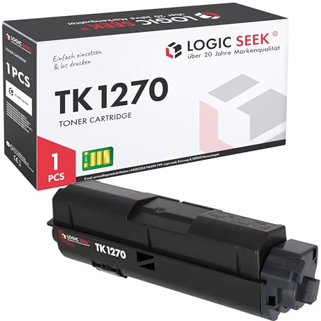 Logic-Seek TK-1270 Toner kompatibel mit Kyocera ECOSYS MA4000fx/fx Plus, MA4000wifx/wifx Plus, MA4000x/x Plus – ersetzt Original, hohe Reichweite-Schwarz