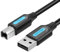 Watio Wave Cable usb - cable usb 2.0 tipo a/m a b/m, 10 m, negro, ideal para impresoras, alta velocidad de transferencia, flexible y duradero.*