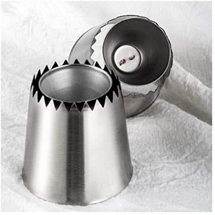 LYVQZPWLRdi grandi tubi, Beccucci for glassa for torte, 2 pezzi, tubo Sultan, beccuccio for pasticceria russa, beccucci in acciaio inossidabile, grandi beccucci for glassa