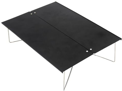 Ziennhu Aluminium -Falten -Camping -Tisch | Faltbares Picknick mit Stühlen für den Grillgarten im Freien | Leichter Einstellbarer Tablle mit Tragengriff | Tragbare Campingsmöbel | Patio Picnicc Setup