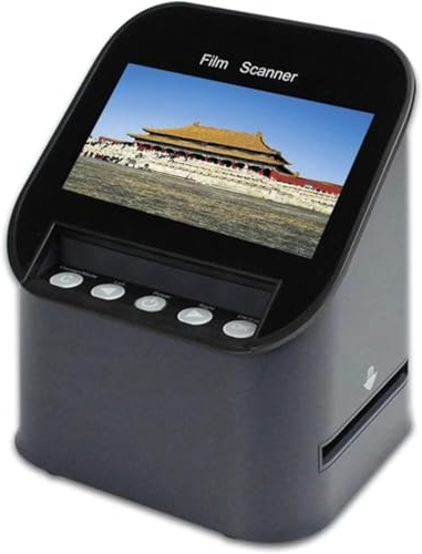 Digital Slide and Film Scanner with Large Screen, Supports Multiple Film Formats Including 135/126KPK/110/SUPER8 for Easy Photo Digitization