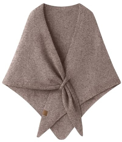 Pashmina Shawls and Wraps for Women UK Wool Knitted Cashmere Ponchos Capes Solid Color Open Front Shawl Cardigans Ladies Soft Scarfs Comfortable Shoulder Sweater Tops Party Daily Wear