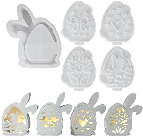 Silikonformen Gießformen Ostern Eier, Ostereier Gießformen Silikon, Silikonform Ostern Silikonform Osterei, Ostern Giessformen Silikon Gießform Ostern, DIY Ostereier Handwerk (Hase 09)