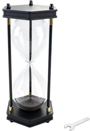 Ticha Sablier rechargeable avec cadre en bois hexagonal décoratif, pour salon, chambre à coucher, cadeau