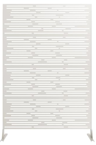 Virimolo Metall Sichtschutz 117x180cm braun freistehend wetterfest