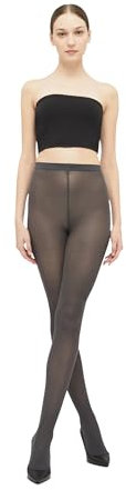 Wolford Women's Velvet de Luxe 50 Lined 50 DEN Tights, Grey (Anthracite), Small (Manufacturer Size: S)