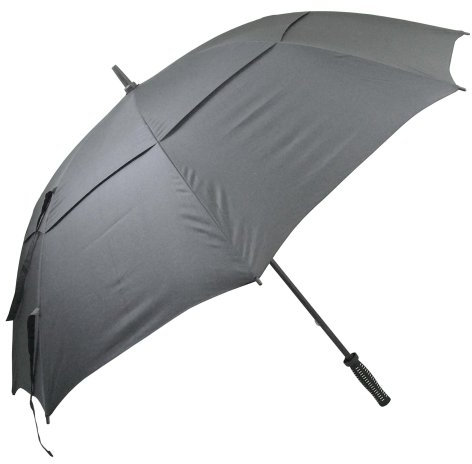 Longridge Deluxe winddichter Golfschirm – Schwarz