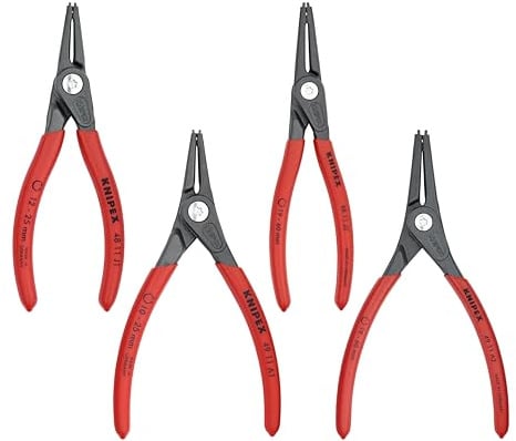 KNIPEX 00 20 03 SB 4 Piece Precision Circlip Snap-Ring Pliers Set
