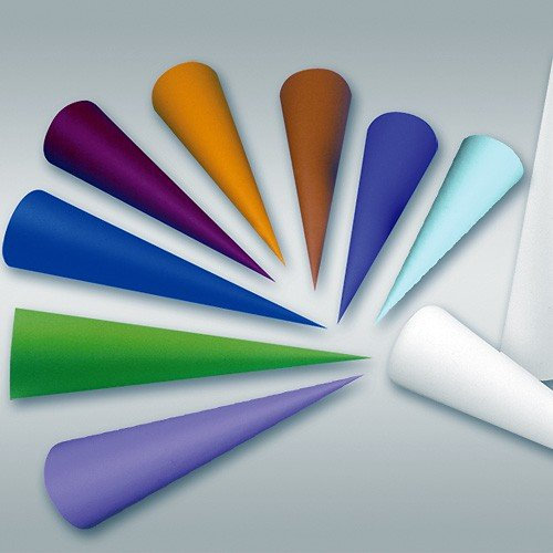 Schultütenrohling rund weiß 70 cm