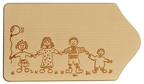 Planchette en bois cuisine - Planche à persil - motif famille, 23x13cm