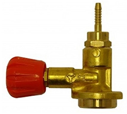 Oxyturbo Rubinetto Gas Con Valvola Antiritorno 7/16 x Turboset 90