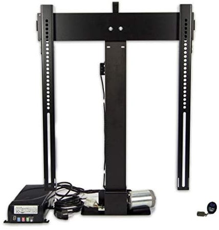Sabaj Motorized TV Lift mechanism K-2 ECO for 20 - 60 TV Stroke 840mm Capacity 50kg Remote control RF VESA 100x100-600x600 Electric motorised tv lift stand for furnitures UK Plug Steel & Aluminum