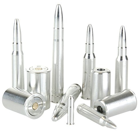 EUROHUNT Pufferpatrone aus Aluminium für Büchse 30.06 Spring, Silber