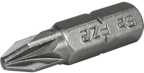 Faithfull Pozi 2 S2 Grade Steel Screwdriver Bits x 25mm Pack of 3