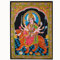Baumwollstoff Wandteppich, indisches Deko, Wandbehang Home Decor Poster Größe Goddess Durga mehrfarbig