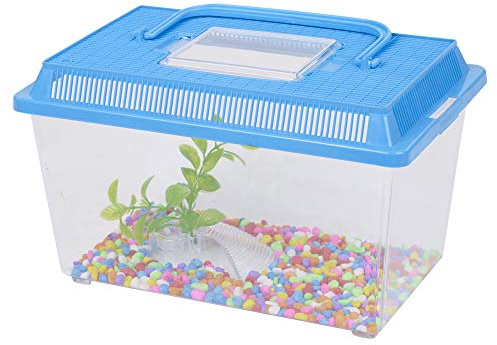 URBNLIVING Plastic Aquarium Starter Set (Blue)