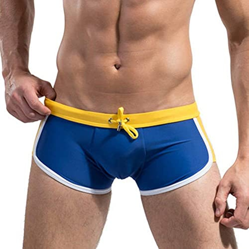 Jeylly Men's Swimming Shorts, Sexy Sport Brief Surfing Swimwear Shorts Summer Swimming Boxer Trunks