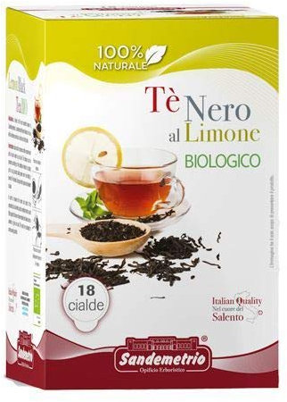72 Cialde Filtro Carta 44Mm Sandemetrio Tisana Bio Te' Nero Al Limone