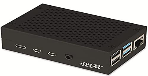 Joy-IT rb-AlucaseP4+01B SBC-Gehaeuse Raspberry Pi Aluminium Schwarz