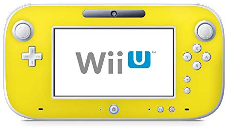 Skins4u Design modding Aufkleber Vinyl Skin Klebe Folie Skins Schutzfolie für Nintendo Wii U Controller Solid State Gelb