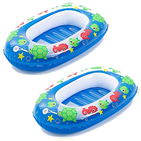 Bestway aufblasbares Schlauchboot für Kinder Kiddie Raft, 102 x 69 cm, 2X Blau