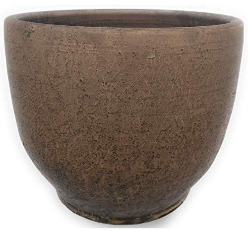 Maceta de barro rustica CUENCO ALTO M exterior e interior 20 cm x 25 cm