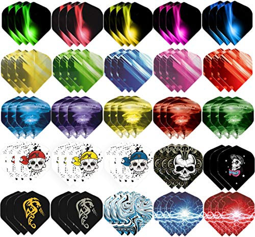 BIPY Dart Flights Harrows Zubehör Kit 3/Set Feather Tail Wing Flight Outdoor Sports for Soft Steel Tip Darts Perfect Accessories Equipment Supplies for Dart Games