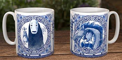Japanese Dragon/Ghost Blue Willow Pastiche 10oz Mug