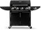 CampFire 4+1 Gas Burner Garden Grill BBQ Barbecue Side Burner & Storage - Black