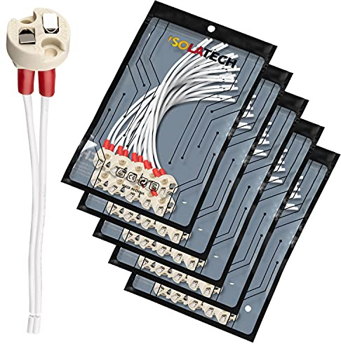 ISOLATECH 50x Universal Keramikfassung MR16 MR11 GU5.3 G4 250V/2A