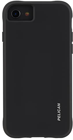 Pelican Ranger Series - iPhone SE Case/iPhone 7 Case/iPhone 8 Case [Wireless Charging Compatible] Protective Phone Case with Anti-Scratch Tech [15FT MIL-Grade Drop Protection] Slim Cover - Black