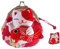 Black Sugar Porte Monnaie Chat Néko Kawaii Japonais Porte Bonheur (Rouge)