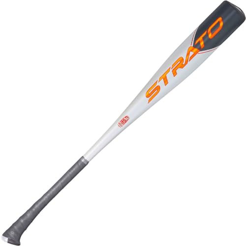 Axe Schläger 2023 Strato (-10, 2-3/4 Zoll) USSSA Baseballschläger, 1 Stück Legierung, Schwarz/Grau/Orange (76,2 cm/567 g)