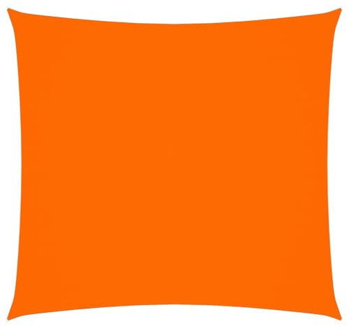 vidaXL Voile de Parasol Voile d'Ombrage Ecran Solaire de Jardin Store de Patio Terrasse Balcon Extérieur Tissu Oxford Carré 6x6 m Orange