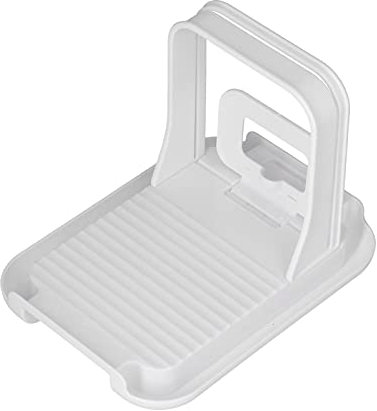 Rebanador pan Cortador pan Acero inoxidable Máquina cortadora rebanado tostadas Accesorio cocina Pan Cake Keeper para pan Cake Bagels 8.7 x 6.3 x 6.3in