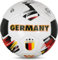 Vizari New Country Series Fußball der Nationalmannschaft, Deutschland, Weiß, Größe 3, strapazierfähiger, weicher und schwammiger Synthetik- und Gummiball, perfekt für Outdoor-Training, Spaßspiele,