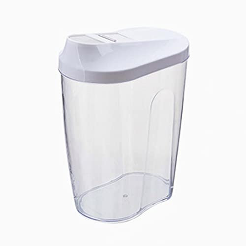 BWLZSP Haushalts-Waschpulver-Box, klein, transparent, Waschmittelbox, transparenter Behälter, Aufbewahrungsbehälter, Wäschepulverfass, Behälter, Spender