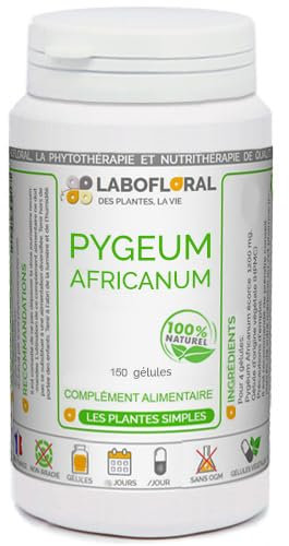 Pygeum Africanum Labofloral 150 gélules dosées à 275 mg - Complément alimentaire - Prostate - Fabriqué en france