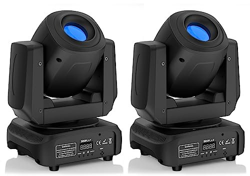 UKing Lyre LED 100W RGBW Jeux de Lumiere DJ 8 Gobos 8 Couleurs DMX 512 Tête Mobile Projecteur pour Club Bar Disco Party Luminaires