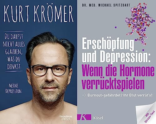 Michael Spitzbart und Kurt Krömer im SET | Erschöpfung und Depression + Du darfst nicht alles glauben, was du denkst plus 3 extra Lesezeichen [Hardcover] Kurt Krömer und Dr. med. Michael Spitzbart