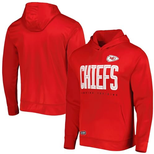 NFL Youth 8-20 Huddle Up Team Color Performance Primary Logo Pullover Hoodie, Kansas City Chiefs, 18-20