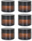 6 recipientes vacíos de cristal ámbar rellenables de 30 ml/50 ml, recipiente de cristal marrón con tapa, recipiente de cristal marrón para cosméticos, cremas, lociones, aceites esenciales (30 ml)