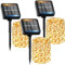 Solar Lichterkette Aussen, 3x16M 160 LED Solarlichterkette Außen Wetterfest 8 Modi IP65 Wasserdicht Solar Lichterkette Outdoor für Balkon Balcony Garten Terrasse Zaun Camping Tor Hof Party Hochzeit