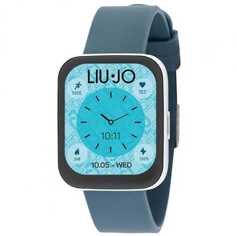 Orologio Smartwatch Donna Liujo Luxury Voice Slim SWLJ090 Cinturino Silicone Blu