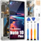 OLED LCD pour Samsung Galaxy Note 10+ Plus 5G Écran pour Samsung Note 10 Plus 5G N975 SM-N975 SM-N975U SM-N976 SM-N976U LCD Écran de Rechange Tactile Digitizer avec Outils(Argent avec Cadre)