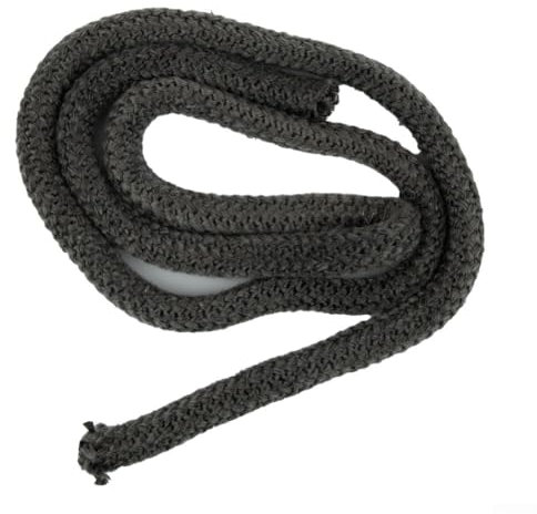 Schwarze Ofenfeuer-Seildichtung für Holz- oder Pelletöfen, effektive Abdichtung und Energieeffizienz (20 mm)