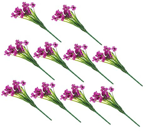 RORPOIR 10pezzi Fiori Finti Viola Di Ornamenti Di Finta Decorazioni Artificiali Per Vasi Accessori Per Fotografia Piante Simulate Per Arredamento