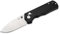 Magnum BÖKER Rockstub Black - stabiles Einhandmesser mit 6,7 cm Droppoint Klinge aus 440B Stahl - kompaktes EDC Messer mit Alugriff schwarz - robustes Outdoor Taschenmesser