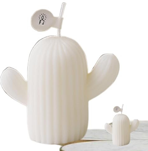 Vela perfumada de cactus | Velas perfumadas en forma de cactus para mujeres, velas de cera de soja para el hogar, velas perfumadas para mujer